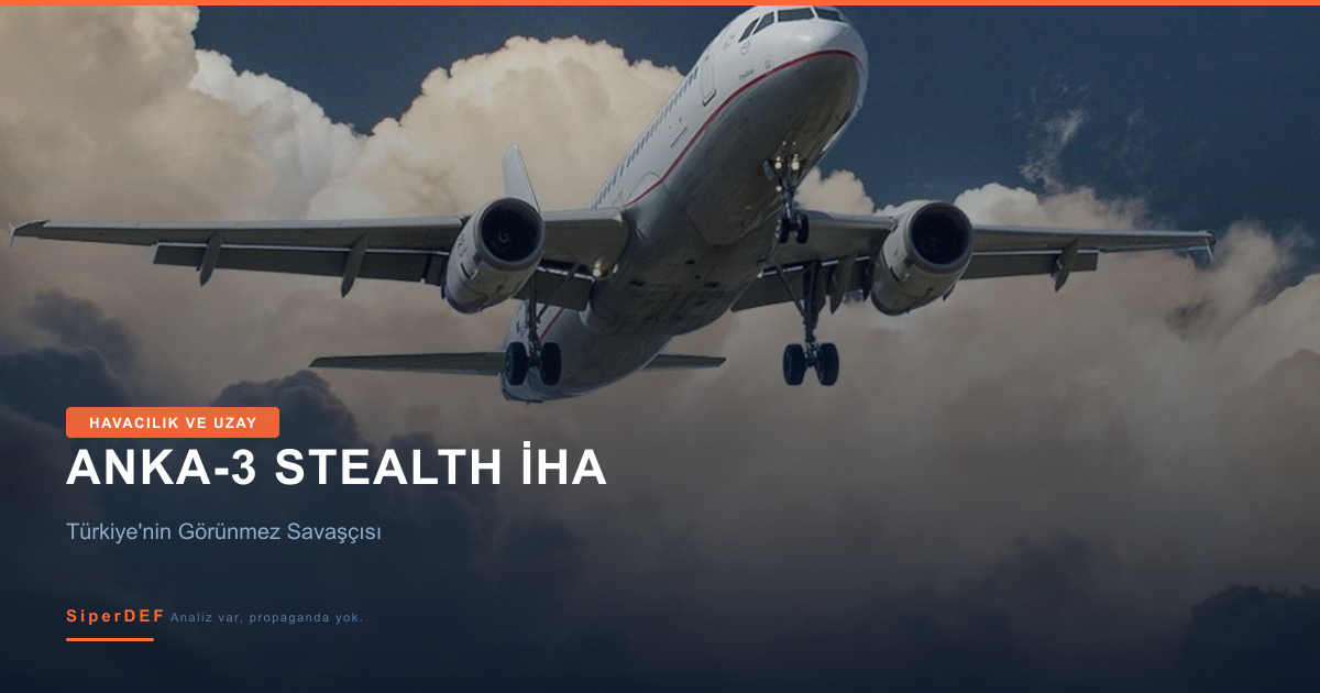 ANKA-3 stealth insansız savaş uçağı uçan kanat tasarımı konsept görseli