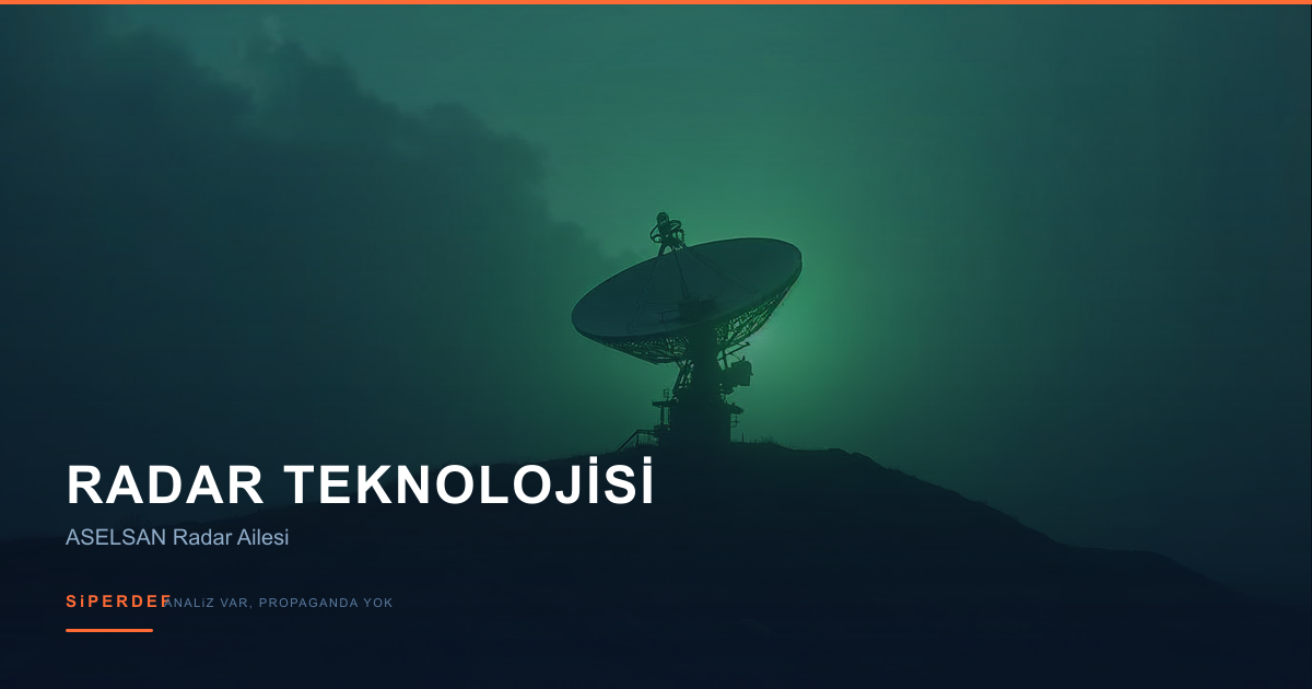 ASELSAN AESA radar sistemi teknik konsept görseli