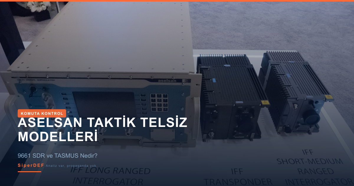 ASELSAN taktik telsiz ailesi askeri haberleşme sistemleri konsept görseli
