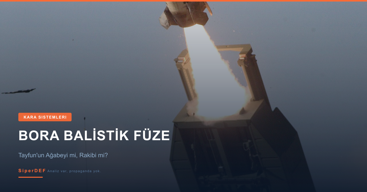 BORA balistik füze sistemi mobil fırlatma platformunda