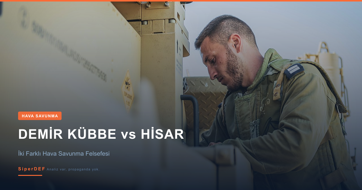 Demir Kubbe ve HİSAR hava savunma sistemleri karşılaştırma görseli