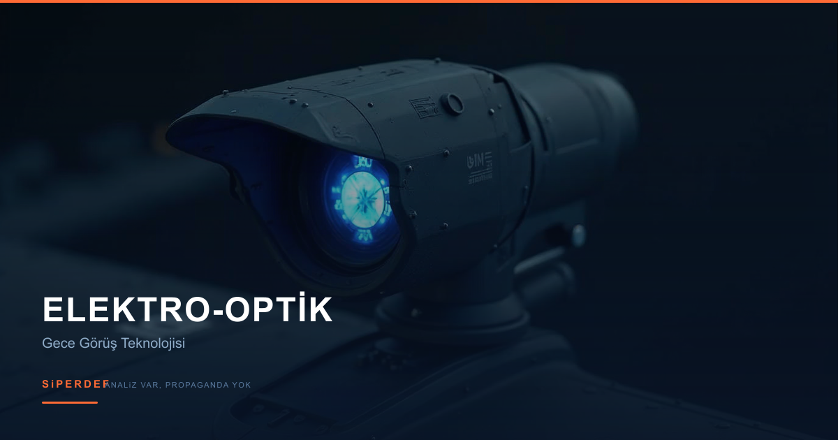 Elektro-optik hedefleme sistemi termal görüntüleme konsept görseli