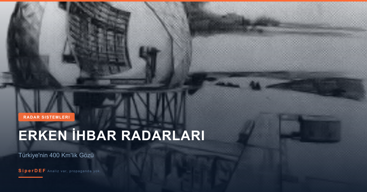 Erken ihbar radar sistemi uzun menzil hava gözetleme konsept görseli