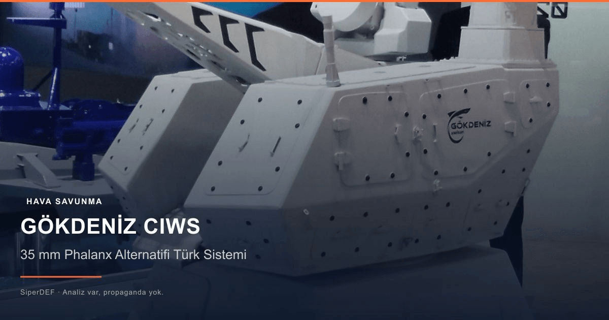 GÖKDENİZ CIWS 35 mm yakın alan savunma sistemi