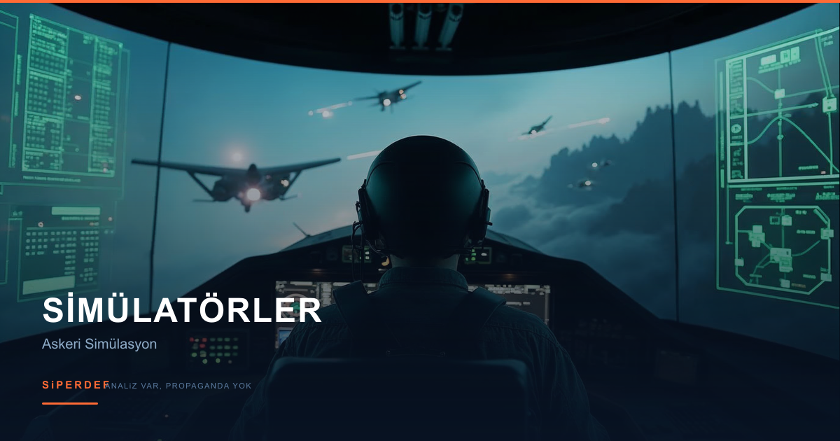 HAVELSAN askeri uçuş simülatörü kokpit görünümü ve eğitim ortamı