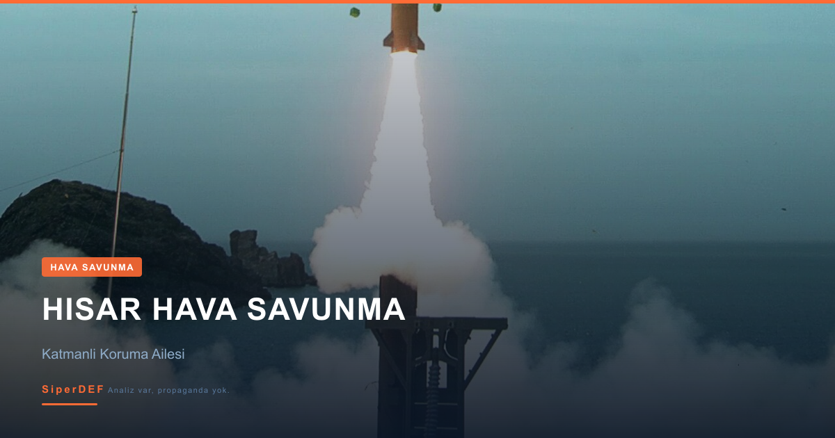 HİSAR hava savunma füze sistemi fırlatma anı görseli