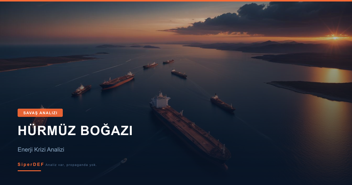Hürmüz Boğazı enerji krizi ve petrol tanker trafiği analiz görseli