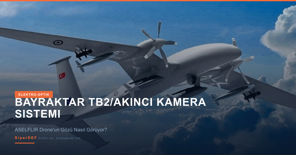 İHA elektro-optik sensör sistemi gimbal konsept görseli