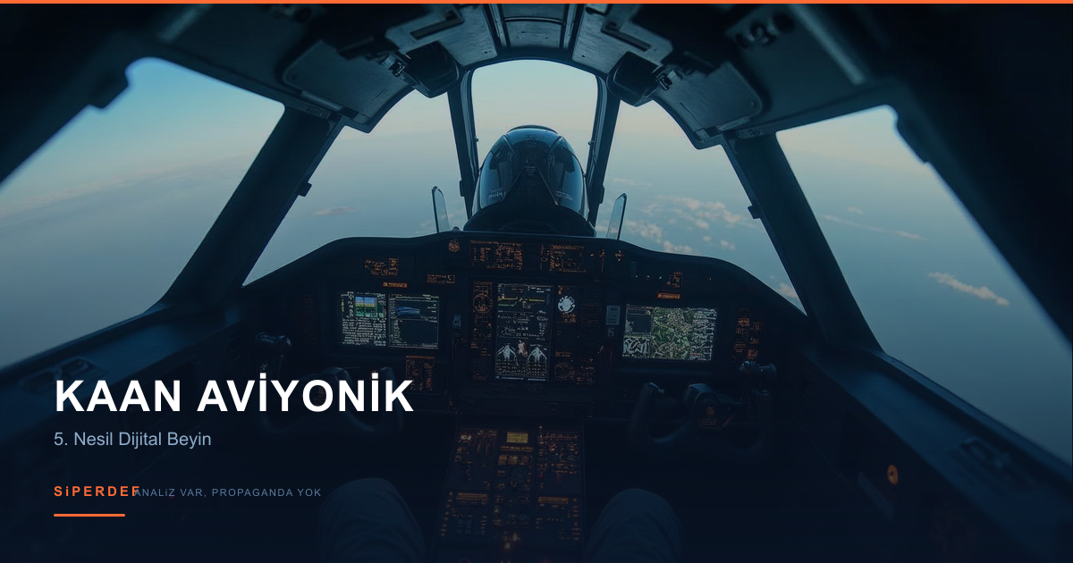 KAAN savaş uçağı kokpit aviyonik sistemleri konsept görseli