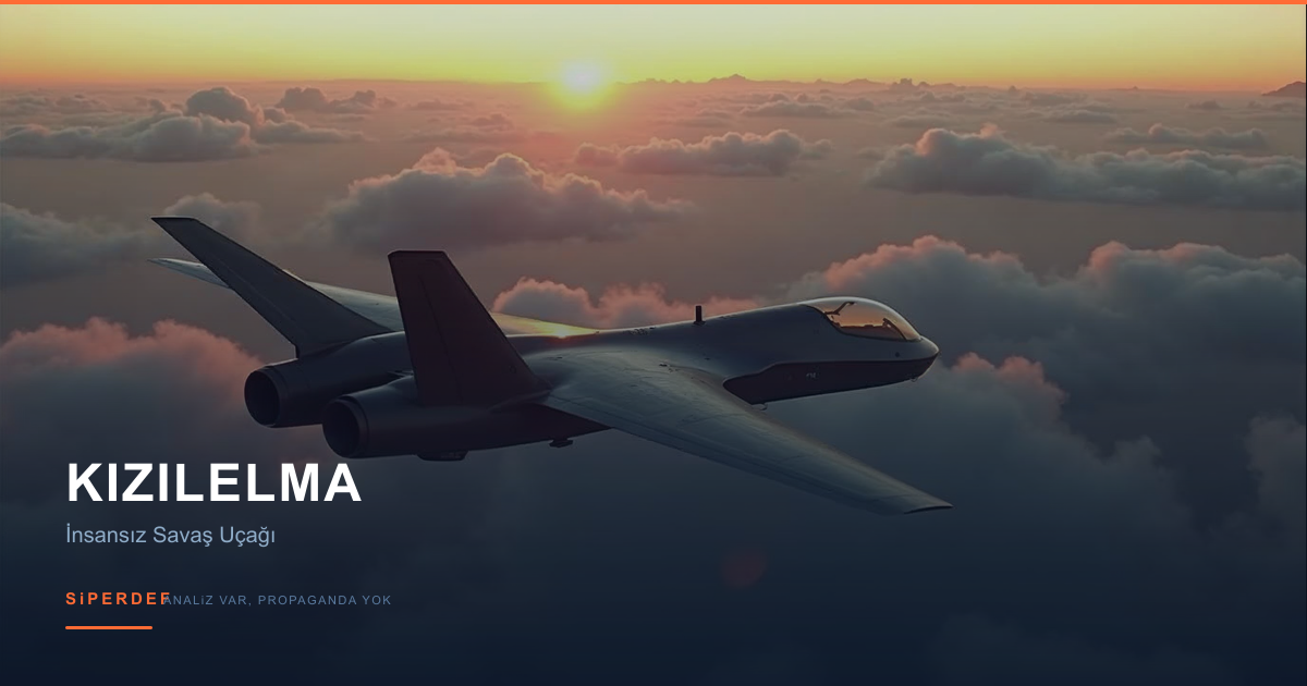KIZILELMA insansız savaş uçağının uçuş konsept görseli