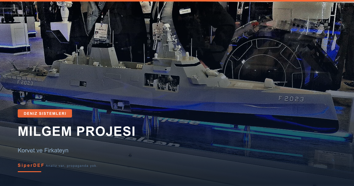 MILGEM projesi kapsamında üretilen Ada sınıfı korvet deniz operasyonu görseli