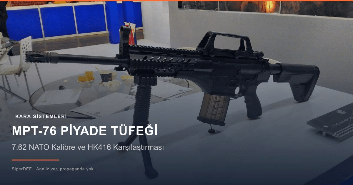 MKEK MPT-76 piyade tüfeği yakın plan