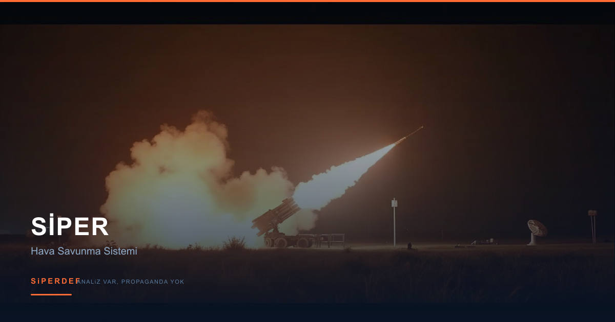 SİPER uzun menzilli hava savunma sistemi füze fırlatma görseli